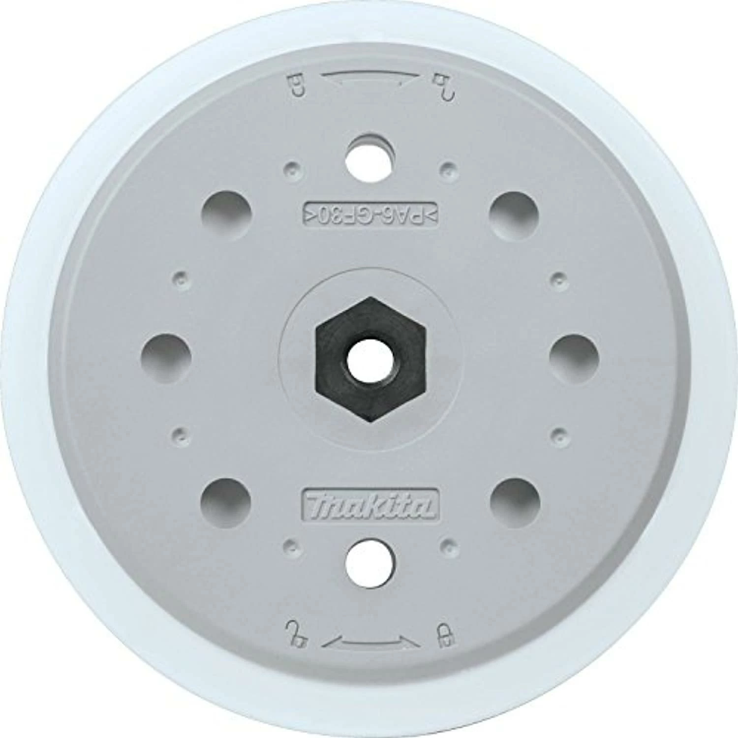 makita 197316-3 6" round backing pad, hook & loop 1 makita 197316-3 6" round backing pad, hook & loop