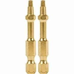 makita b-60501 impact gold #2 square recess 2? power bit, 2/pk