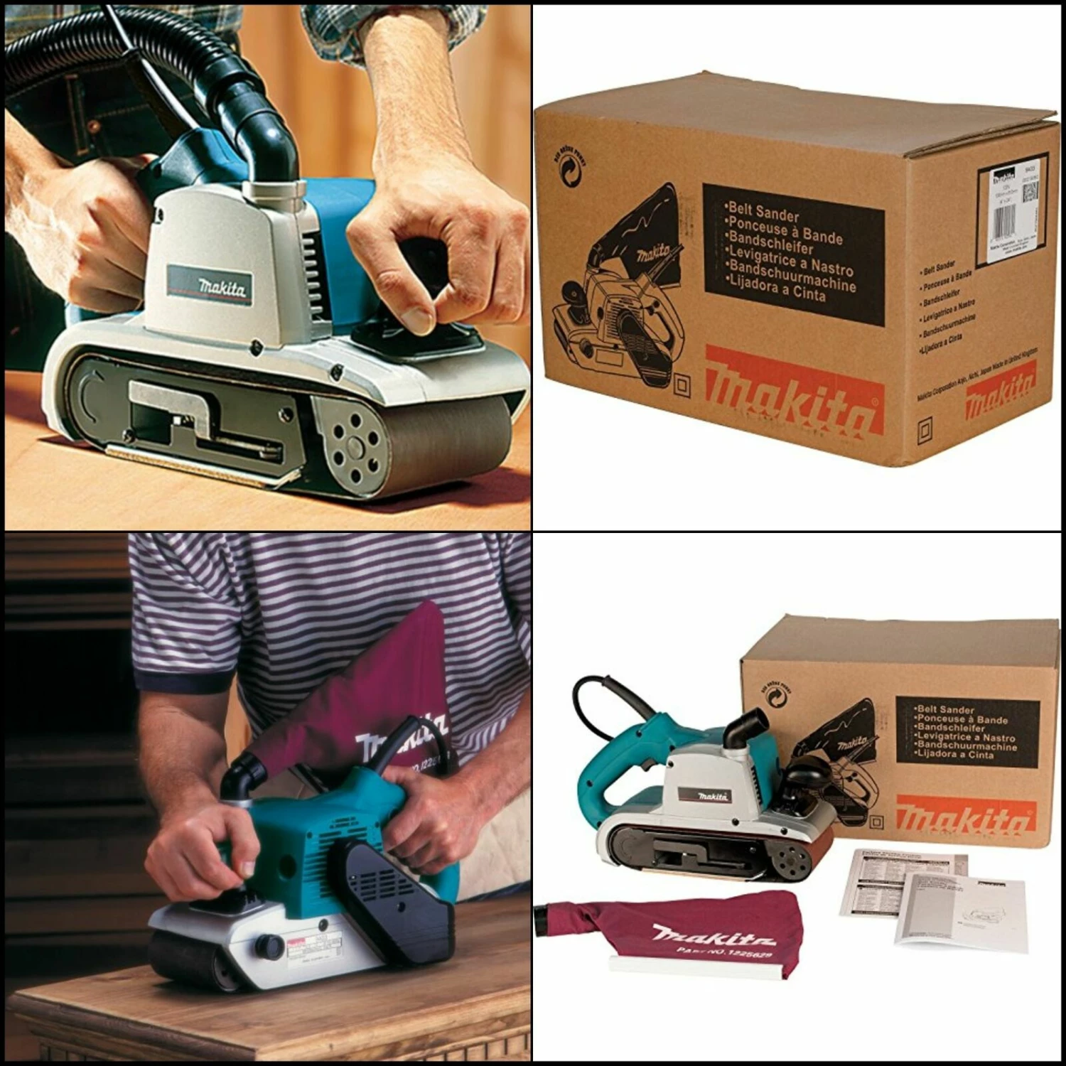 Makita 9403 4" x 24" Belt Sander w/ Cloth Dust Bag 5 Makita 9403 4" x 24" Belt Sander w/ Cloth Dust Bag - Image 5