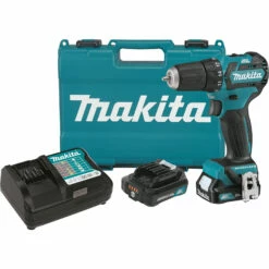 Makita FD07R1 12V max CXT Lithium-Ion Brushless 3/8 in. Cordless Drill Driver Kit (2 Ah)