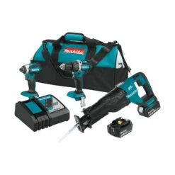Makita XT328M 18V LXT Brushless Lithium-Ion 3-Tool Cordless Combo Kit (4 Ah)