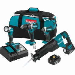 Makita XT447T 18V LXT 5.0 Ah Lithium-Ion Brushless Cordless 4-Piece Combo Kit