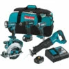 Makita XT505 18V LXT Lithium-Ion 5-Tool Cordless Combo Kit (3 Ah)