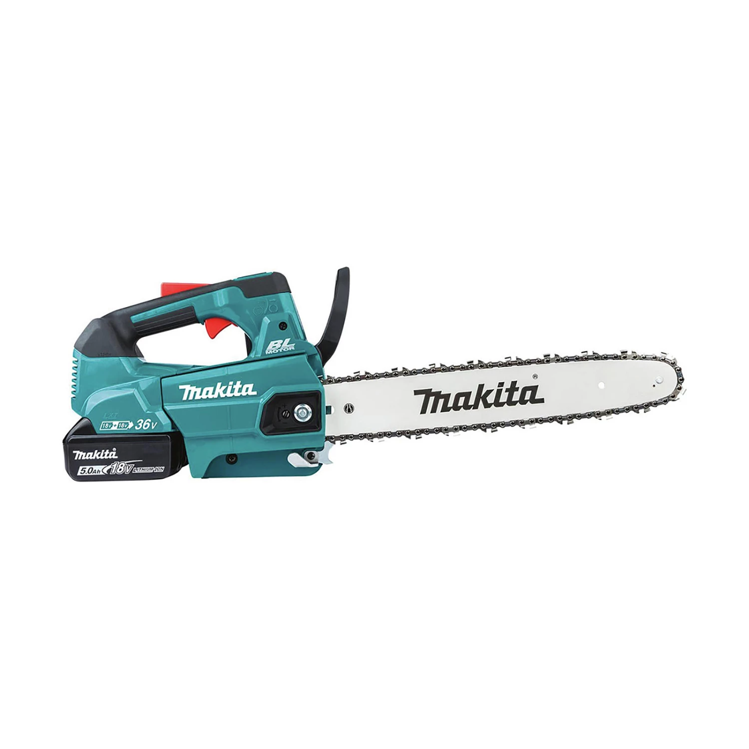 Makita XCU08PT 18V X2 (36V) LXT Lithium-Ion Brushless Cordless 14 in. Top Handle Chain Saw Kit (5 Ah) 4 Makita XCU08PT 18V X2 (36V) LXT Lithium-Ion Brushless Cordless 14 in. Top Handle Chain Saw Kit (5 Ah) - Image 4