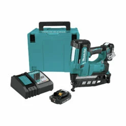Makita XNB02RJ 18V LXT Lithium-Ion 2.0 Ah 16-Gauge 2-1/2 in. Straight Finish Nailer Kit